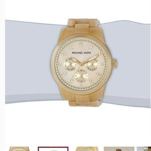 Michael kors acrylic woman watch
